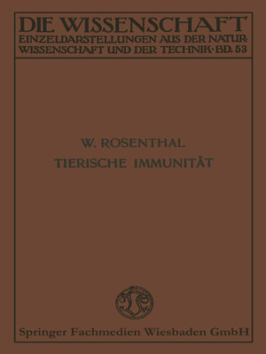 cover image of Tierische Immunität